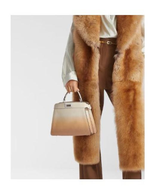 Fendi Natural Small Peekaboo Gradient-Effect Tote Bag