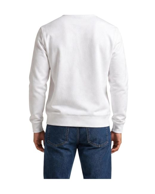EA7 Gray Crew-Neck Sweatshirt for men