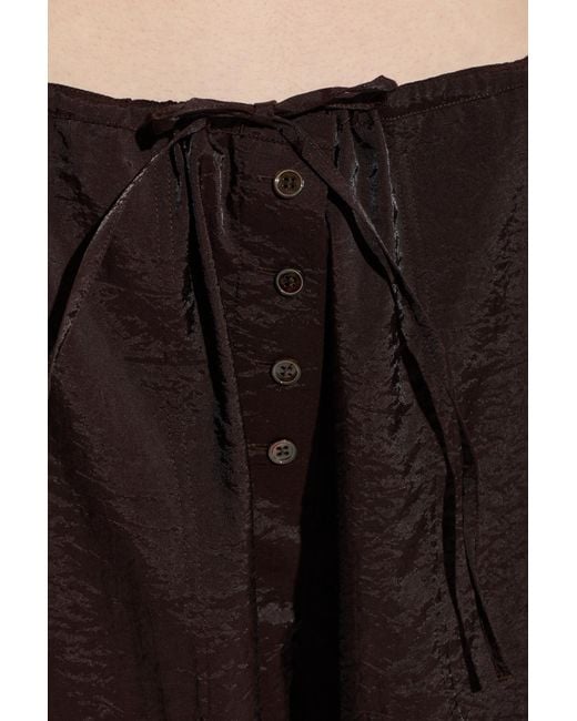 Studio Nicholson Black Hera Button Tie Trousers