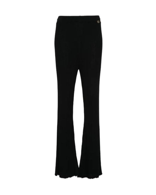 Twinset Black Flared Trousers