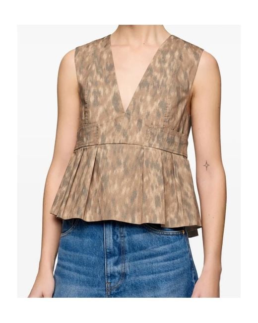 Ganni Natural Top