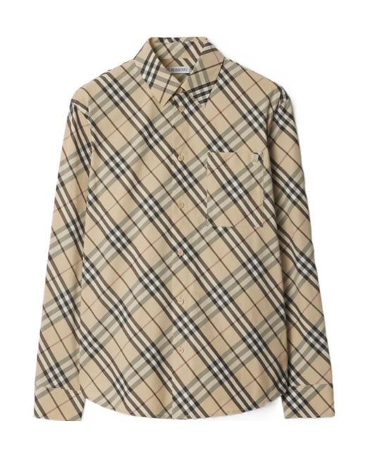 Burberry Multicolor Long Sleeved Checked Shirt for men