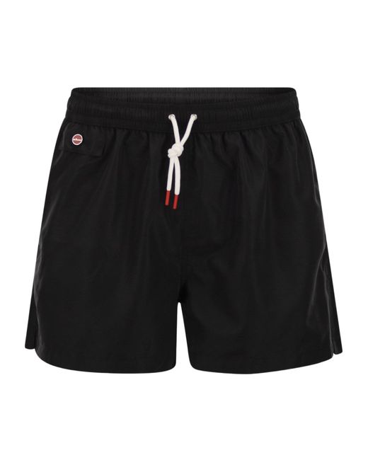 Kiton Blue Short Drawstring Swim Shorts for men