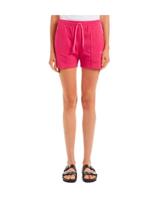 P.A.R.O.S.H. Pink Striped Jersey Shorts
