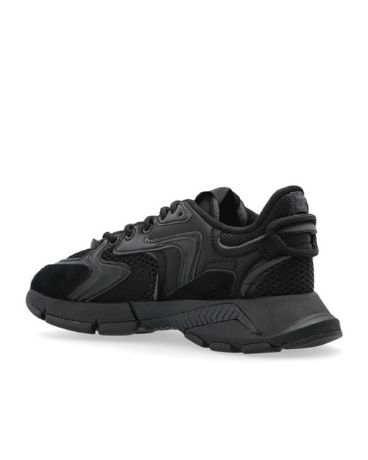 Lacoste Black Round Toe Sneakers for men