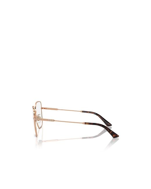 Jimmy Choo White Eyewear Square Frame Glasses