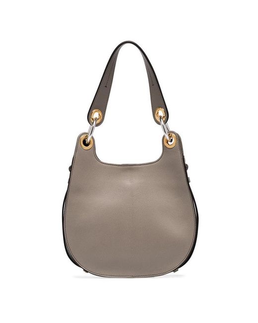 Chloé Gray Large Tess Hobo Handbag