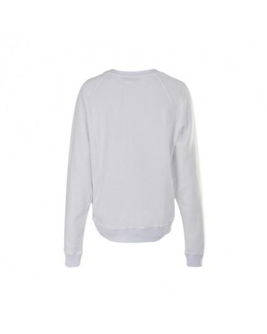 MSGM Gray Printed Logo Sweater