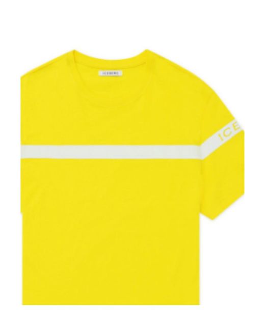 Iceberg Yellow Logo T-Shirt for men