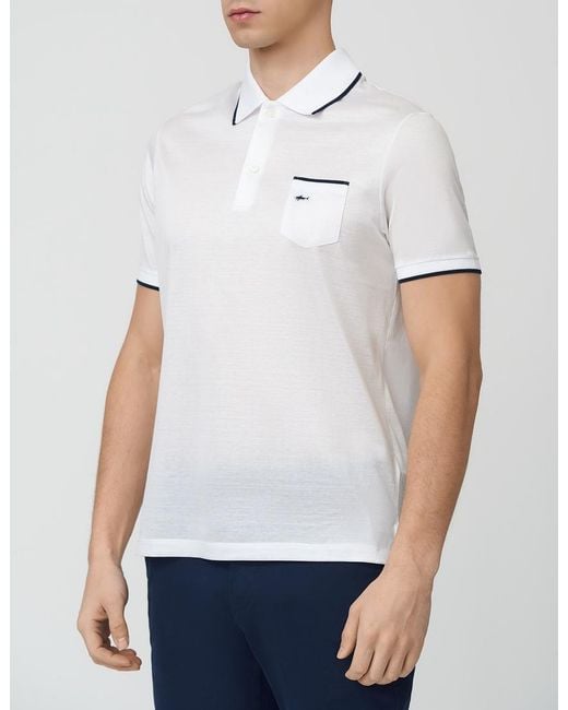 Paul & Shark White Logo Short-Sleeved Polo Shirt for men
