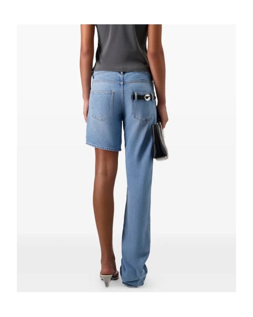 Coperni Blue Asymmetrical Jeans With One Leg