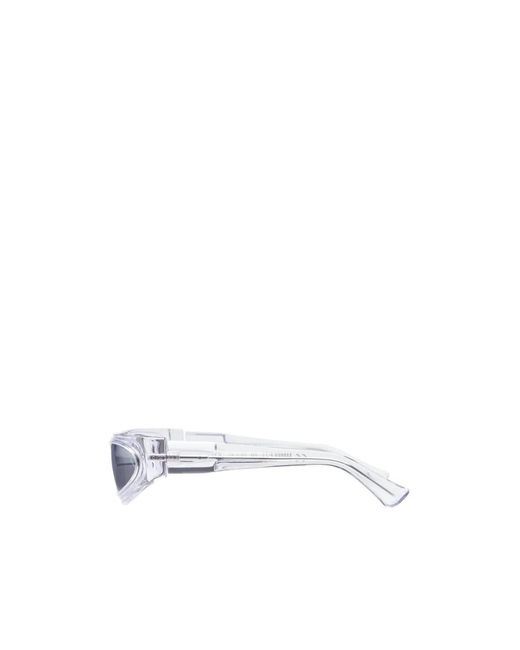 Kuboraum White Geometric Sunglasses