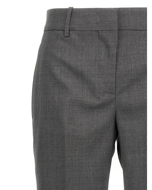 Ermanno Scervino Gray Pressed Crease Pants