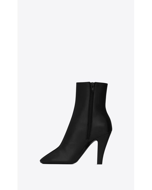 Saint Laurent White Logo Boots