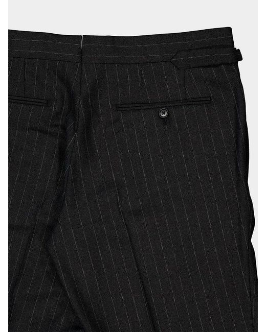 Tom Ford Black Pinstripe Tailored Trousers for men