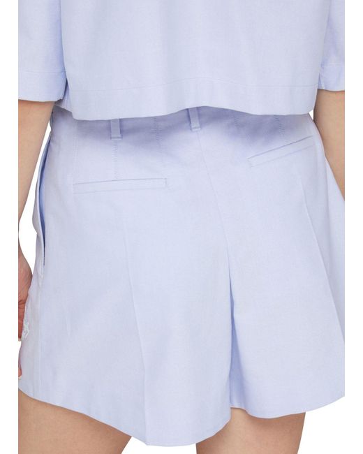 Givenchy White Belt-Loop Shorts