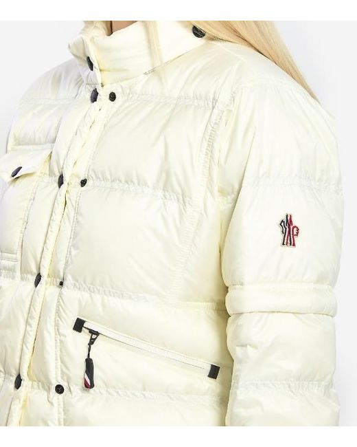 Moncler White Grenoble Day Namic Drawstring Hem Puffer Jacket
