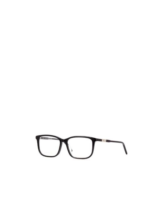 Gucci White Eyewear Square Frame Glasses for men