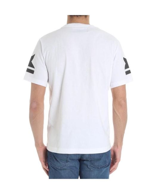 Hydrogen White T-Shirt With Round Neck And Short Sleeves for men