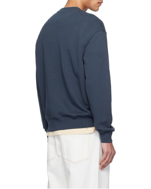 Maison Kitsuné Blue Maison Kitsuné Speedy Fox Long Sleeved Sweatshirt for men