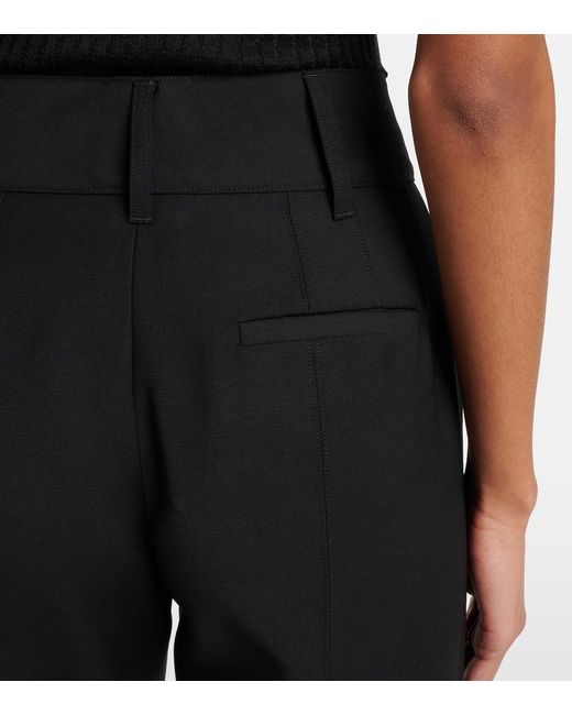 Gabriela Hearst Black Rhein Wool Flared Pants