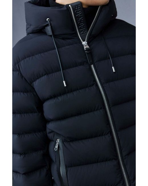 Mackage Black Matte-Finished Padded Jacket for men