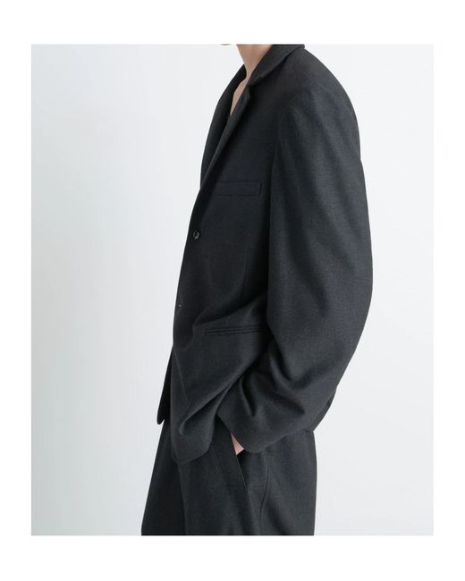 Lemaire Blue Single-Breasted Tailored Blazer for men