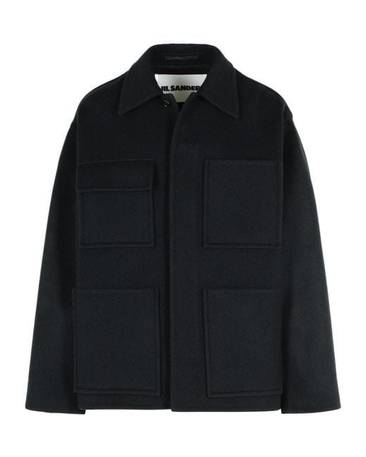 Jil Sander Black Straight Hem Jacket for men