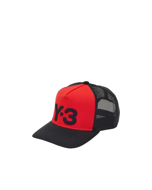 Y-3 Red Trucker Cap for men