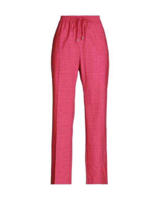 MAX&Co. Red Straight-Leg Trousers
