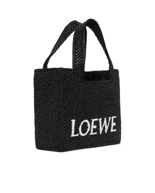 Loewe Black Font Tote Mini Tote Bag