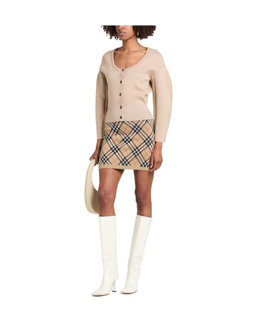 Burberry Brown Mini Skirts