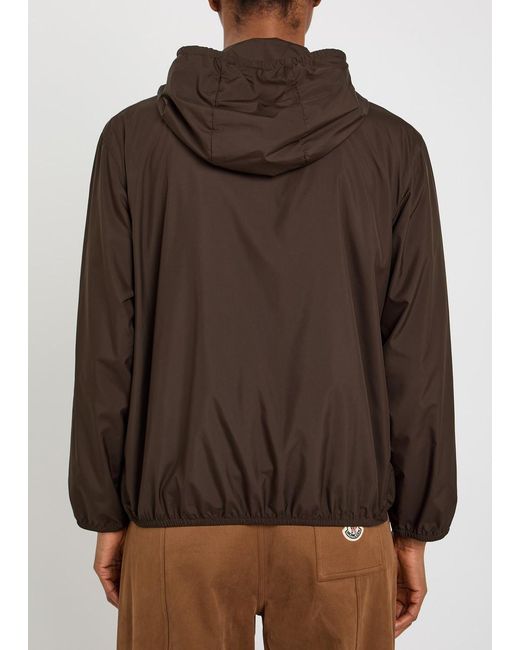Moncler Brown Fegeos Hooded Shell Jacket