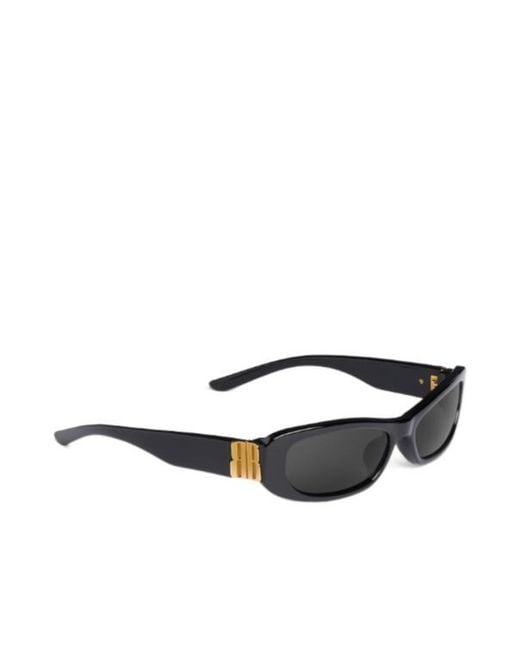 Balenciaga White Cosmo Rectangle Sunglasses