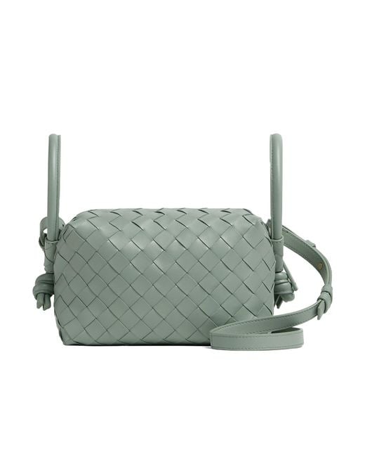 Bottega Veneta Green Intrecciato Small Shoulder Bag