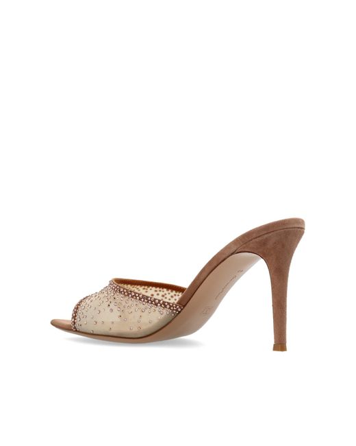 Gianvito Rossi Natural Rania Heeled Sandals
