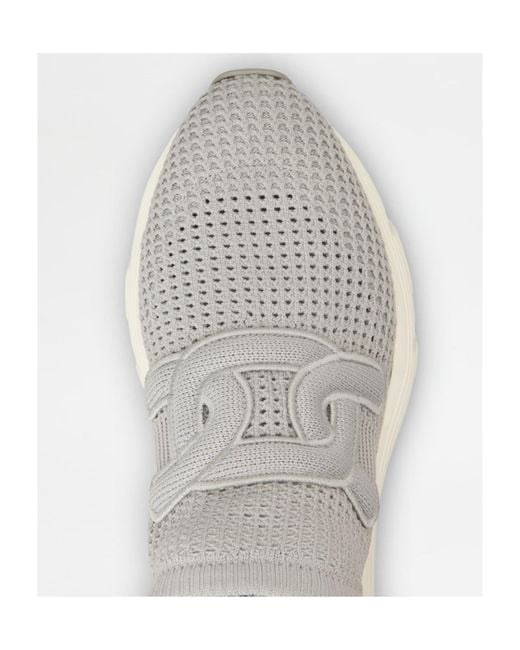 Tod's White Round-Head Sneakers