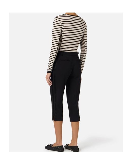 Elisabetta Franchi Blue Striped Button-Up Cardigan