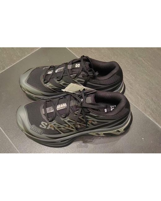 MM6 by Maison Margiela Black X Salomon Low-Top Sneakers for men
