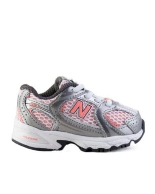 New Balance Gray Round Toe Sneakers