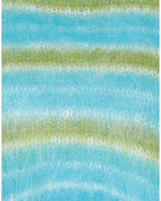 Marni Blue Intarsia-Knit Jumper
