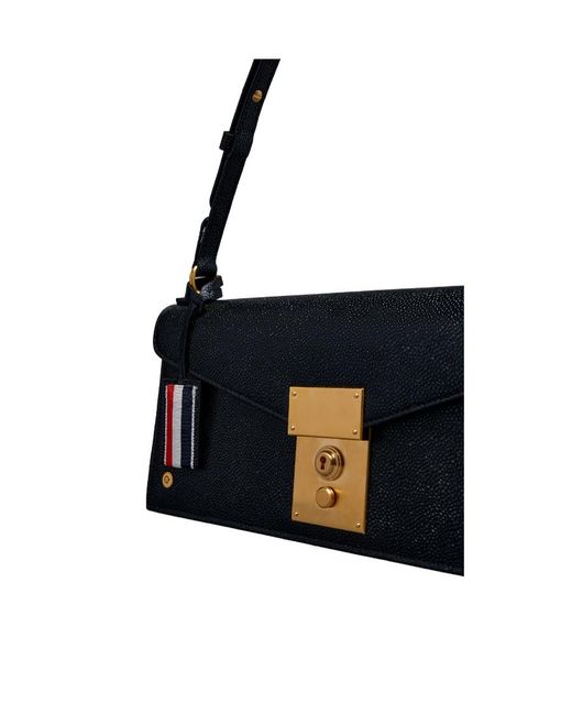 Thom Browne Black Shoulder Bag