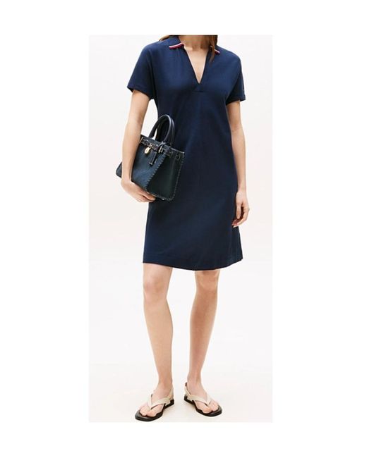 Tommy Hilfiger Blue Short Sleeve Dress