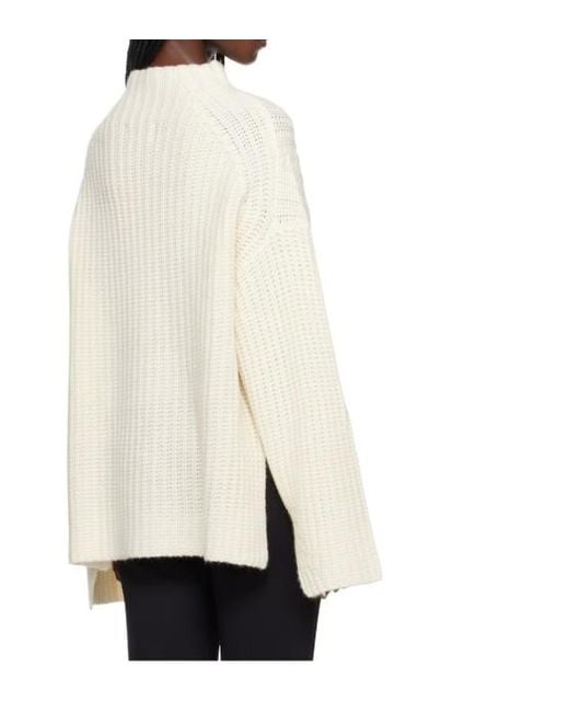 Loulou de Saison Black Ribbed Knitted High-Neck Sweater