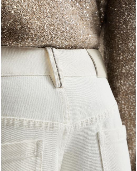 Brunello Cucinelli White The Contemporary Loose Jeans