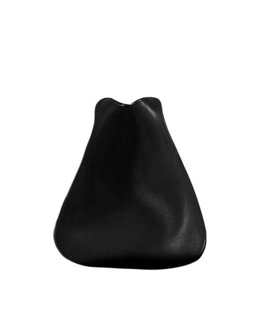 The Row Black Peggy Clutch