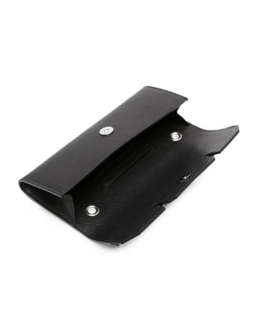DSquared² Black Logo-Appliqué Clutch Bag