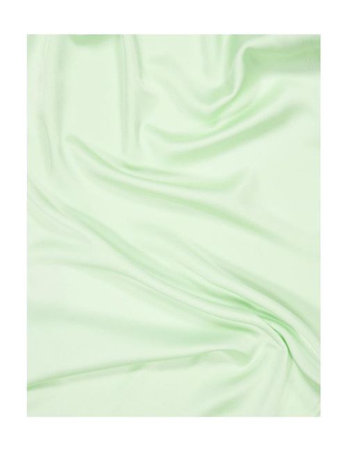 Stella McCartney Green One-Shoulder Asymmetric Maxi Dress