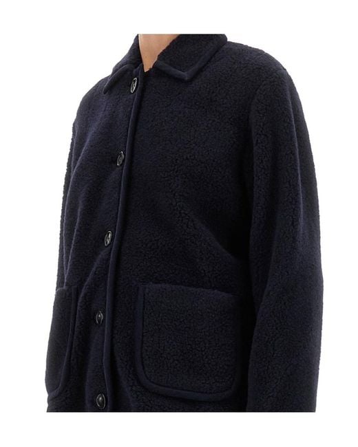 A.P.C. Blue Long Sleeve Buttoned Jacket