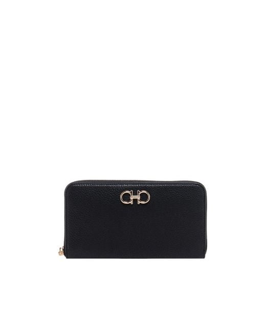 Ferragamo Black Logo Wallet